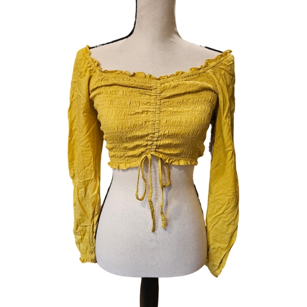 Cyrus Yellow Crop Top